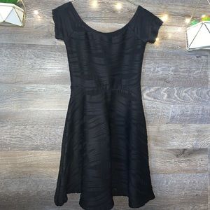 Forever 21 black mini skater dress